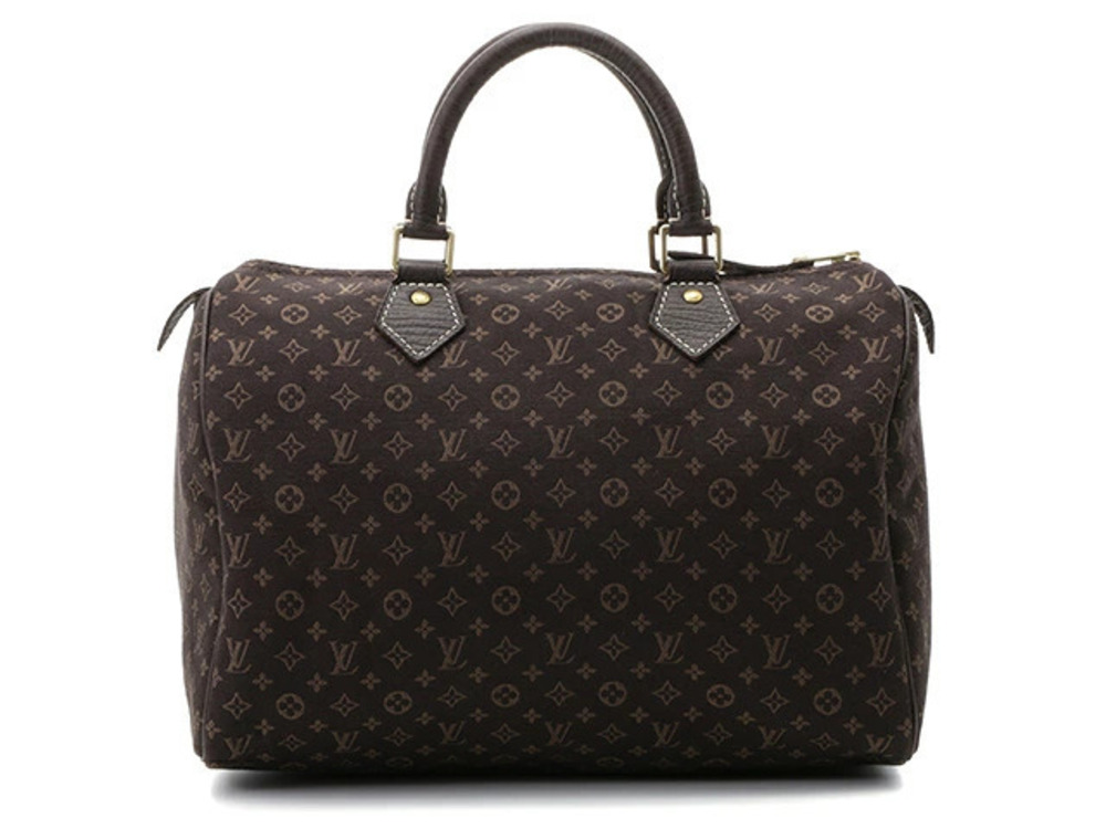 LOUIS VUITTON Speedy Handbag Monogram Lin Brown